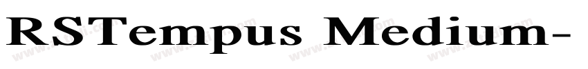 RSTempus Medium字体转换